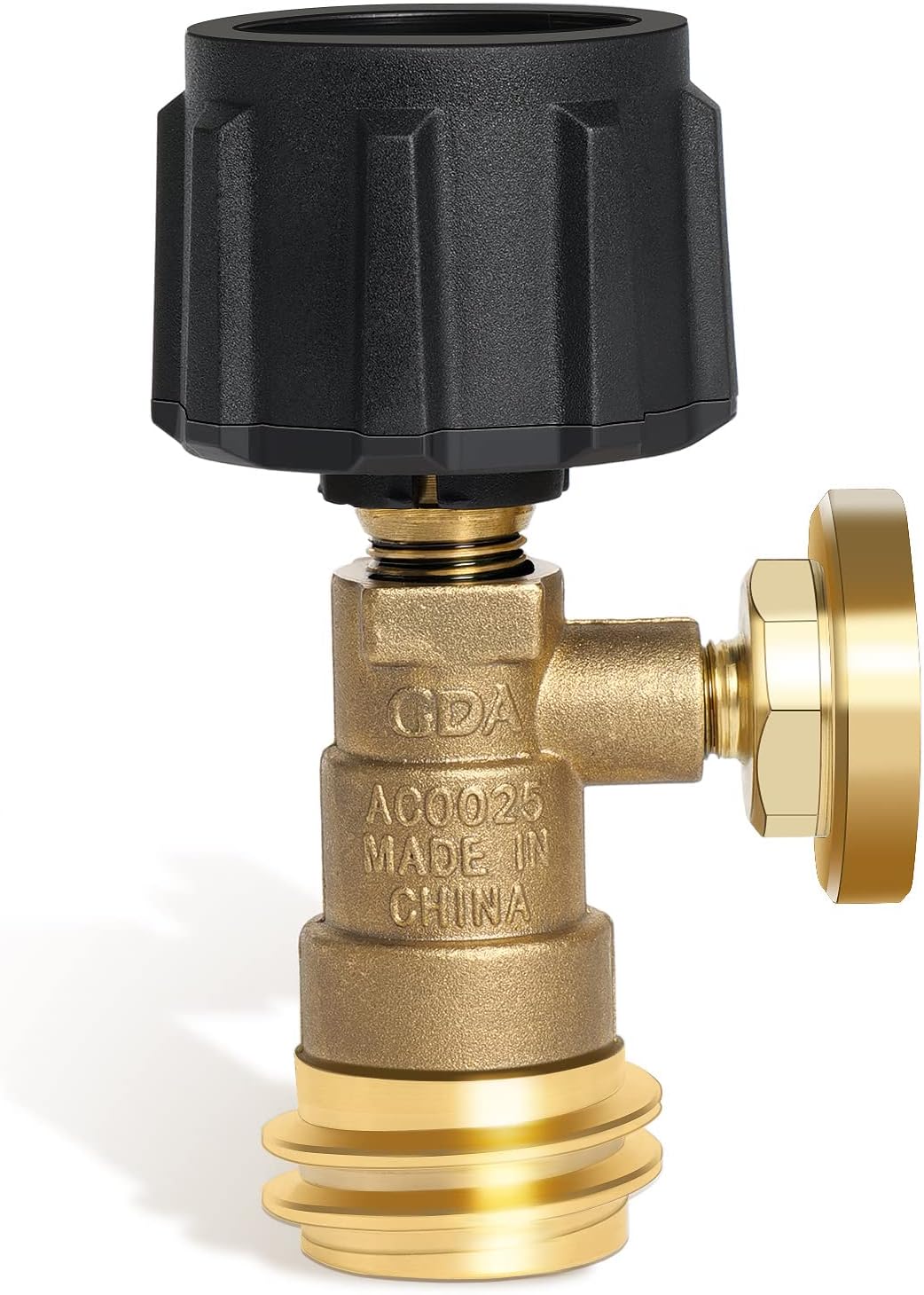 Empava Gas Grill 5-40lbs 3 Temperatures Scale, Colored & Reliable, Propane Tank Gauge Level Indicator QCC1/Type-1 Connection CSA Certified, Black - Image 2